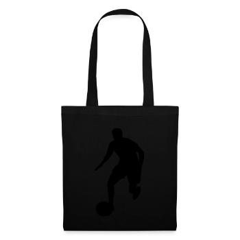 Footballeur - Sac en tissu - noir - Devant