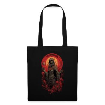 Dame Faucheuse de la Mort, - Sac en tissu - noir - Devant