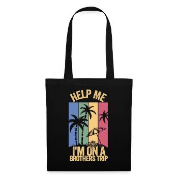 Siblings, I'm on a brothers' journey - Tote Bag - black - Front