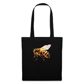 Abeilles Design Motif Miel Apiculteur Abeille - Sac en tissu - noir - Devant