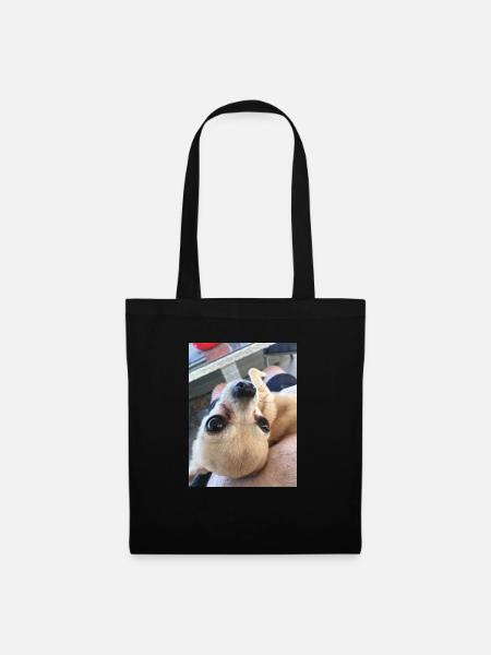 Chihuahua -Eyes - Stoffbeutel - Schwarz