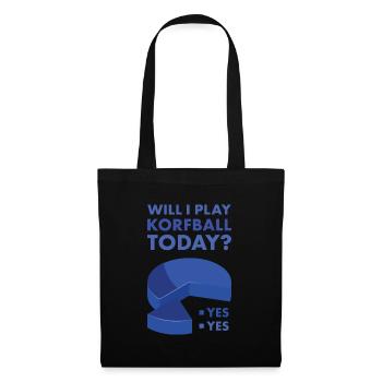 Sport Will I Play Korfball - Tote Bag - black - Front