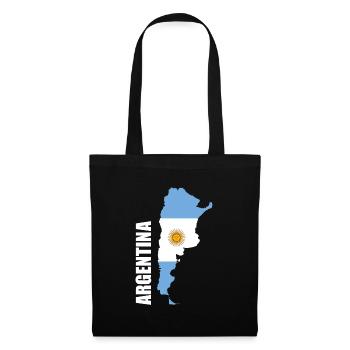 Argentinien - Stoffbeutel - Schwarz - Vorne