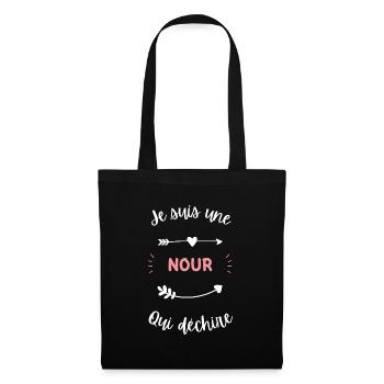 Je suis une nour qui déchire - Sac en tissu - noir - Devant