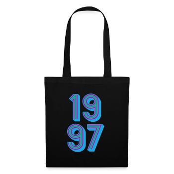 1997 Année de naissance | Couleurs changeantes - Sac en tissu - noir - Devant