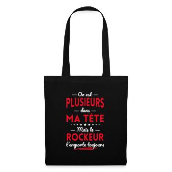 Plusieurs dans tête le Rockeur l'emporte toujours - Sac en tissu - noir - Devant