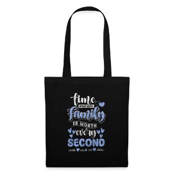Nourriture de réunion de famille Chers enfants - Sac en tissu - noir - Devant