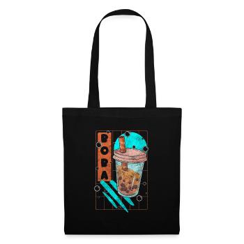 Boba Tea Pearl Milk Flavor Colorful - Tote Bag - black - Front