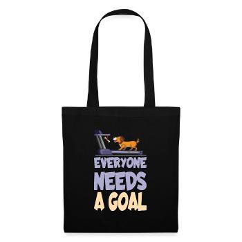 Tout le monde a besoin d’un but - Sac en tissu - noir - Devant
