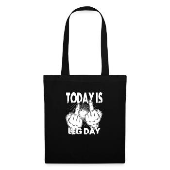 bodybuilding legday sport protein fitness muscle I - Tote Bag - black - Front