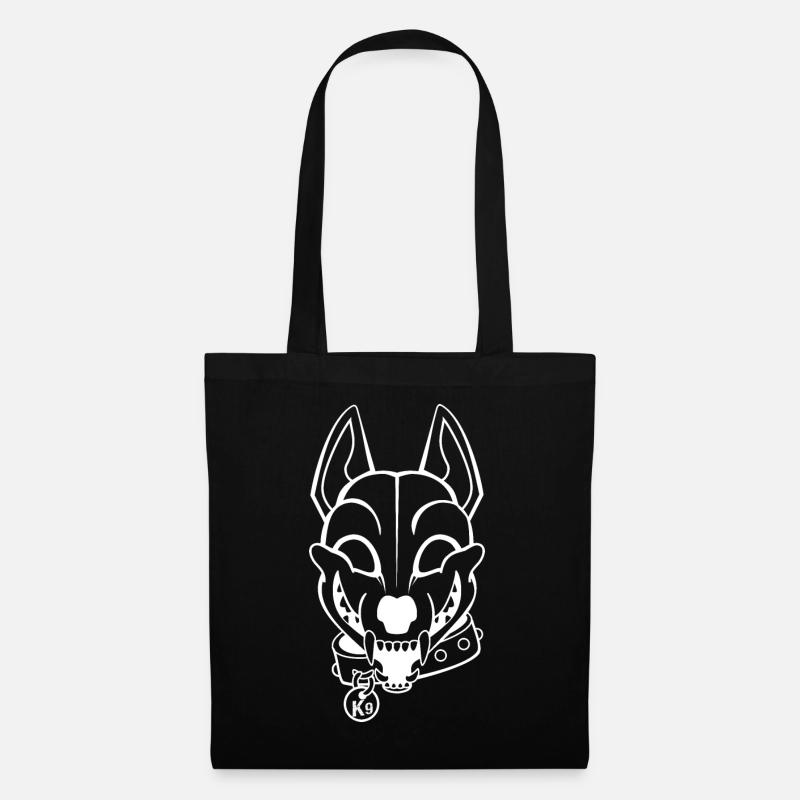 Skulldog - Stoffbeutel - Schwarz