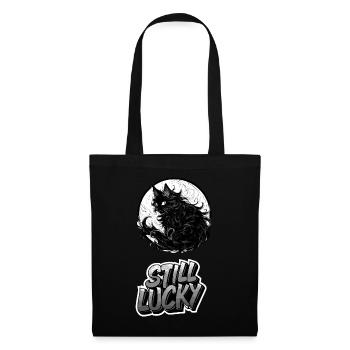 Pitch-black cat, but you? Still happy! - Tote Bag - black - Front