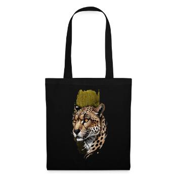 Majesté gracieuse : guépard majestueux - Sac en tissu - noir - Devant