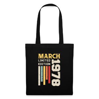 March 1978 - Birthday Gift March 1978 Anniv - Tote Bag - black - Front