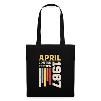 April 1987 - Birthday gift April 1987 April - Tote Bag - black - Front