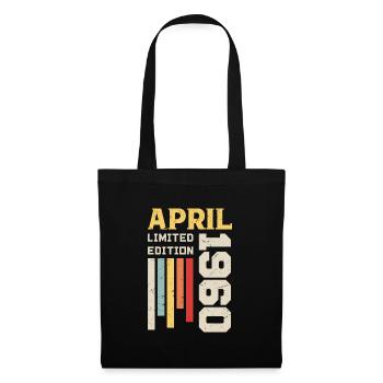April 1960 - Birthday gift April 1960 April - Tote Bag - black - Front