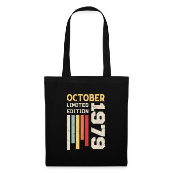 October 1979 - October 1979 Birthday Gift - Tote Bag - black - Front