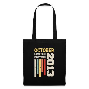 Octobre 2013 - Cadeau anniversaire Octobre 2013 - Sac en tissu - noir - Devant