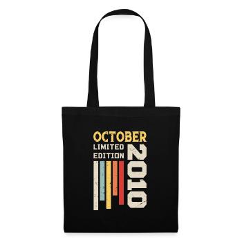 October 2010 - October 2010 Birthday Gift - Tote Bag - black - Front