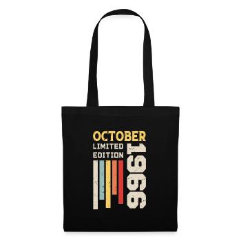October 1966 - October 1966 Birthday Gift - Tote Bag - black - Front