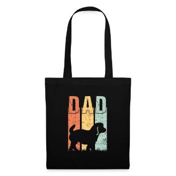 Cavachon Chien Papa Papa Master Vintage - Sac en tissu - noir - Devant
