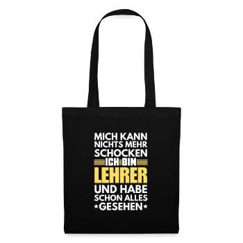 Enseignant non choquable - Sac en tissu - noir - Devant