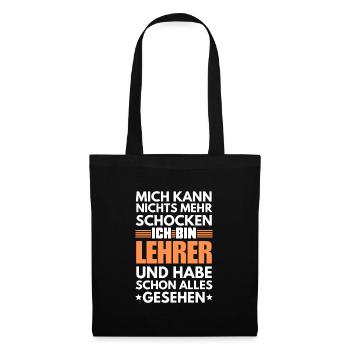 Enseignant non choquable - Sac en tissu - noir - Devant