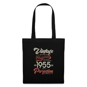 1955 vintage birthday Born 1955 - Tote Bag - black - Front