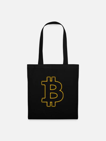 Shiny Bitcoin - Stoffbeutel - Schwarz