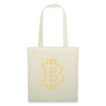 Bitcoin brillant - Sac en tissu - nature - Devant