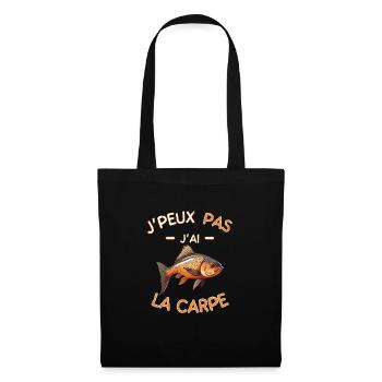 I can't I have carp - Tote Bag - black - Front
