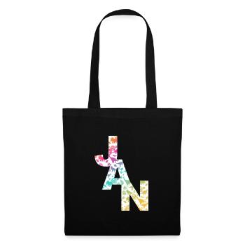 JAN - Beautiful boy name with dinosaur - Tote Bag - black - Front