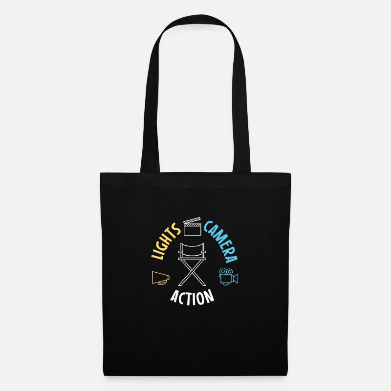 Lights Camera Action - Sac en tissu - noir