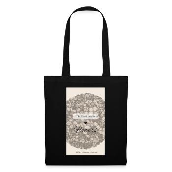 « La Terre rit dans les fleurs » - Sac en tissu - noir - Devant