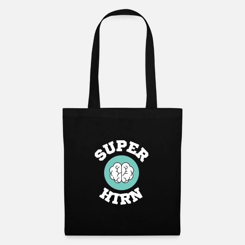 Superhirn - Stoffbeutel - Schwarz