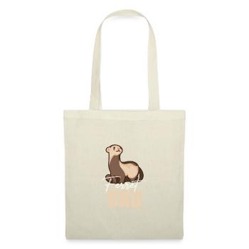 Furet Mignon Animal Furet Amoureux - Sac en tissu - nature - Devant