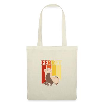Furet Mignon Animal Furet Amoureux - Sac en tissu - nature - Devant