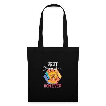 Meilleur Chihuahua Maman Jamais Puppy Dog Love - Sac en tissu - noir - Devant