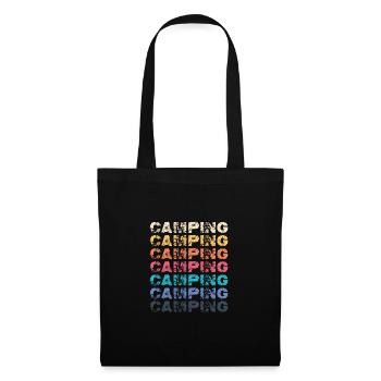 Camping Campfire Outdoor Adventure Lover Cam - Tote Bag - black - Front