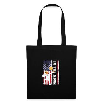 Bitcoin To The Moon American Flag Btc Crypt - Tote Bag - black - Front