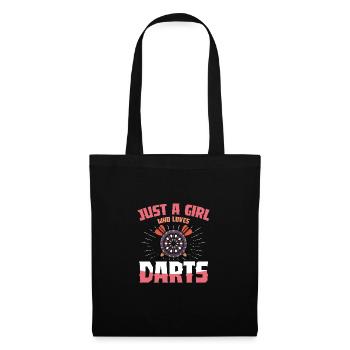 Juste un homme qui aime les amateurs de fléchettes - Sac en tissu - noir - Devant