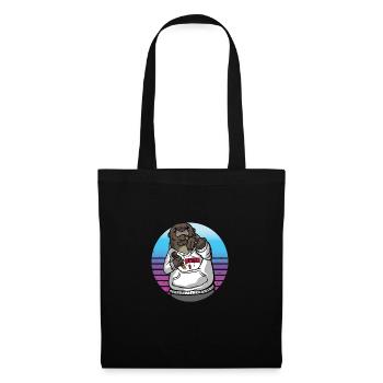 Drôle de loutre mignon animal loutre de mer amusant Liebh - Sac en tissu - noir - Devant