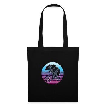 Drôle de vélo Vélo Vélo Biker Bmx Fun Lie - Sac en tissu - noir - Devant