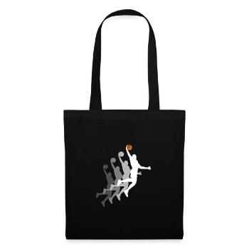 Basketball Player Dunking Basketball Player Sequence - Tote Bag - black - Front