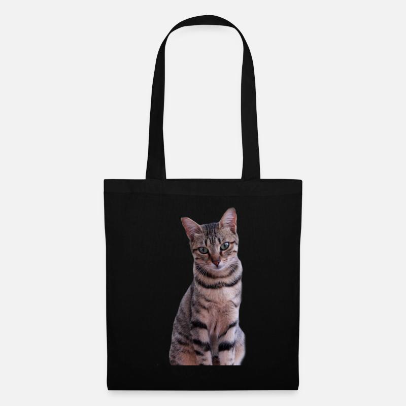 Katze Kätzchen - Stoffbeutel - Schwarz