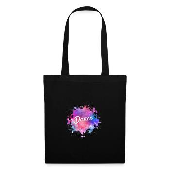 Dance Farbe, Tanzen, Dancer, Liebe, Love - Stoffbeutel - Schwarz - Vorne
