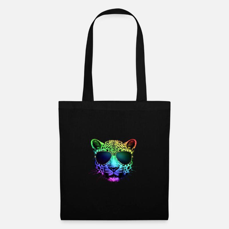 Rainbow Guépard - Sac en tissu - noir