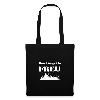 Dont forget to joyeux cadeau joie bonheur - Sac en tissu - noir - Devant