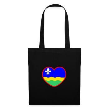 The heart of the Flefoland flag Flevoland - Tote Bag - black - Front