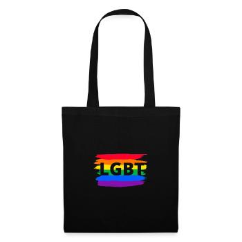 LGBT - Stoffbeutel - Schwarz - Vorne